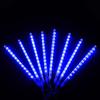 Lluvia de meteoritos solares impermeable para exteriores, luces de colores intermitentes, cadena de luces, cielo estrellado, vacaciones, calle, patio, decoración colgante para árbol