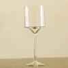 Copo Alto para Vela Estilo Europeu Suporte de Vela de Vidro Transparente Adereços para Casa Aniversário Casamento Aromaterapia Decoração Criativa Natal