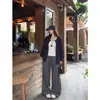 Cardigan Listrado de Manga Longa com Caimento Solto Emagrecedor Feminino Coreano Retro Color-Block Casual Top Tendência Outono de 2026