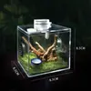 Nueva Caja Ecológica de Alta Transparencia para Grillos, Ranas Aceite, Saltamontes, Arañas Saltadoras, Moscas de Bambú, Mantis e Insectos