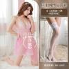Lingerie Sexy Europeia e Americana, Vestido Chemise de Renda com Recortes Plus Size, Roupa Transparente, Camisola Reveladora de Renda, Atacado Latino