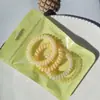Elástico de Cabelo Fio de Telefone Colorido Dopamine, Cordão Simples para Cabelo, Elástico Básico, Alta Elasticidade, Durável, Novo e Fofo