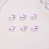 Decoraciones populares para uñas estilo caricatura japonesa con temática de gato KT, pequeños accesorios de resina, aretes DIY, pinzas para el cabello y accesorios para uñas, al por mayor