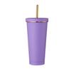 Taza de Café Popular Transfronteriza Termo de Acero Inoxidable 304 Puede Contener Té de Leche con Perlas Taza Fría Aislada para Coche con Popote