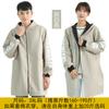 Delantal de invierno para adultos, forro polar grueso, estampado de logotipo, cálido, de manga larga, impermeable, para el hogar, ropa de trabajo para hombres y mujeres.