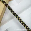 Direto do fabricante, em estoque: Corda trançada de oito fios dourada e prateada, embalagem em caixa de presente, corda para amarrar para acessórios de cabelo artesanais DIY e enfeites de vestuário