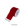 Cinta de lino sintético en stock para decoraciones navideñas, cinta navideña impresa a medida con purpurina, transfronterizo a medida