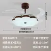 Nueva Luz de Ventilador Moderna para Sala de Estar Estilo Vintage Crema Protección Ocular Silenciosa Viento Fuerte Simple para Dormitorio Comedor Luz de Ventilador Eléctrico