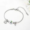 Pulsera de Acero Inoxidable Chapado en Blanco Xuping Nueva Moda Sencilla Peces Blancos Estilo Unisex Personalizado Joyería de Mano al por Mayor