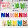 20mm Acrílico Cor Sólida Cor Mista 26 Letras Inglesas Especificadas Contas com Furo Grande para Tecelagem DIY Acessórios de Corrente de Celular Contas