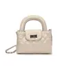 Bolso portátil de hombro cruzado para mujer 2025 Bolso pequeño estilo Chanel Bolso de línea bordado rómbico de moda estilo chica popular de primavera