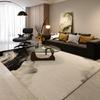 Alfombra Retro de Alta Gama Sala de Estar Negra Nueva Dormitorio Sofá Alfombra de Piso Lujo Ligero Mesa de Centro Sin Lavado Americana Alfombra Impermeable