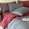 Sensación de Nube - Juego de Ropa de Cama Jacquard de Algodón Puro, 100% Algodón, Funda Nórdica de 600 Hilos, Estilo de Lujo Ligero, Ropa de Cama de Diseño Sencillo