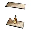 Alfombrilla de Drenaje para Nicho de Baño Simple Blanco y Negro, Alfombrilla Absorbente de Agua de Secado Rápido para Estante de Baño, Alfombrilla Absorbente de Agua para Encimera de Baño
