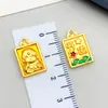 Accesorios Tradicionales de Cuentas Chapadas en Oro DIY Hechos a Mano Colgantes de Cuentas con Agujero Recto Venta al por Mayor desde Fabricante