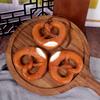 Decoración casera creativa Pree knot Sándwich de bayas palo corto pan alcalino MBA nuevo colgante de pan simulación exótica
