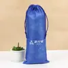 Bolsas de Cordão Não Tecidas de Corda Única e Dupla, Sacos à Prova de Poeira para Sapatos, Brinquedos, Palmilhas, Sacos de Embalagem com Logo Impresso