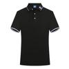 Polo de alta gama, ropa de trabajo personalizada, grupo de algodón mercerizado, camiseta de manga corta con logotipo bordado, ropa de trabajo con solapa