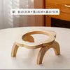 Prato Voador Pet Tigela para Gato Cerâmica Anti-Queixo Preto Tigela com Suporte Flor Protege a Coluna Cervical Tigela de Comida para Gato Tigela para Cachorro Comida para Cachorro