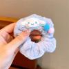 Diadema de intestino grueso Sanrio linda caricatura cuerda para el pelo de perro Yugui para niños diadema de alta elasticidad peluche accesorios para el pelo de otoño e invierno