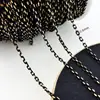 Accesorios para Joyería DIY Cobre Antidesvanecimiento Negro Natación Sección Larga Cadena Suelta para Suelo Collar Pulsera Cadena de Extensión Hecha a Mano Material