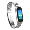 Adecuado para correa de Xiaomi Mi Band 56, Pulsera de Acero Inoxidable Sólido de Tres Eslabones con Estructura de Hebilla a Presión y Caja Metálica, Directo del Fabricante
