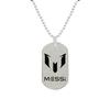 Accesorios Explosivos Acero Inoxidable Logo de Fútbol Cristiano Ronaldo Acero de Titanio Militar Collar Accesorio Versátil Personalizado para Hombre