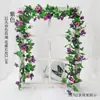 Venta Caliente Transfronteriza Arco de Enredadera de Rosas Artificiales Decoración Flor Artificial Enredadera Enredadera Hebilla para Conducto de Aire Acondicionado Enredadera Artificial