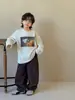 Otoño 2026 Estampado Digital Ropa Infantil Patrón de Dibujos Animados Top Cuello Redondo Manga Larga Camiseta Casual Camiseta Básica para Niños