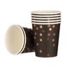 Amazon Cross Border Bronceado Lunares Negro Plato Desechable Vaso Servilleta de Papel Set Suministros para Fiesta de Cumpleaños