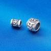 Plata Esterlina S925 Seis Caracteres Palabras Verdaderas Cuentas Agujero Grande Seiko Tejido Cuerda de Mano Collar Lanyard DIY Accesorios Vintage Cuentas Tambor