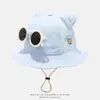 Nuevo Sombrero de Cubo Elegante Personalizado con Lazo Artístico Retro Lindo Exquisito Sombrero de Pescador