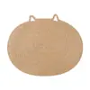 Manteles Individuales y Posavasos de Yute con Forma de Oreja de Gato Seleccionados Cuidadosamente, Hechos de Material de Yute, Fáciles de Guardar y Resistentes a Altas Temperaturas