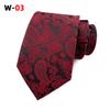 FUENTE fabricante en stock suministro de corbata de hombre lisa de poliéster con estampado de cachemira y flor de anacardo