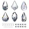 Temu transfronterizo venta caliente cristal transparente carillón de viento colgante atrapasoles lámpara material de decoración al por mayor árbol de navidad