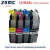Para Cartucho Brother LC451 LC451XL Impressora DCP-J1050DW J1140 J1010DW