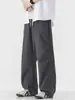 Ropa para Hombre Feng She / Primavera Verano Nuevo Pantalón Casual Recto Holgado para Hombre Tendencia Americana Retro Japonés Simple Versátil Pantalón Largo