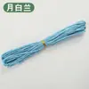 Corda de algodão colorida de 3-4 mm para acessórios de pulseira DIY, corda de algodão fiada no núcleo artesanal, corda para tapeçaria e fio de algodão para amarração