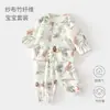 Set de Muselina para Bebé, Ropa de Casa para Bebé, Tops y Pantalones de Fibra de Bambú de Manga Larga, Ropa de Verano con Aire Acondicionado para Niñas