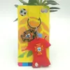 Chaveiro de Chaveiro de Futebol Ac Milan Modric Ibrahimovic Messi Chaveiro de Borracha Macia PVC Pingente Presente