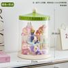 Caixa de Exibição de Boneca de Pelúcia Vinílica Labubu Palco com Camadas Caixa Cega Transparente para Armazenamento de Figuras
