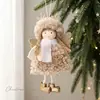 Decoraciones Navideñas Corona Ming Cordero de Lana Ángel Niña Alas Colgante Muñeca Bebé Colgante Regalos para Guardería