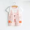 Ropa de una pieza para bebé recién nacido verano mameluco de manga corta 0 ropa de verano para bebé niña niño 1 año 6 delgado 3 meses algodón puro