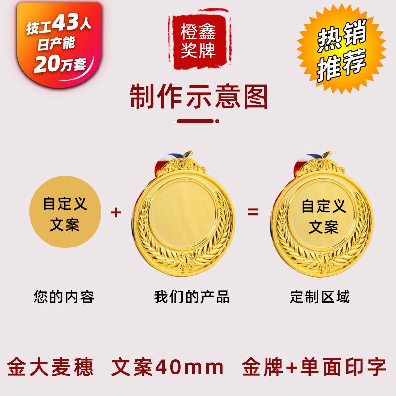0A 奖牌主图 大麦穗 单面贴纸 JPG
