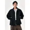 Otoño 2026 Nuevo Abrigo de Lana para Hombre Suelto Talla Grande Casual Atrevido Guapo Chaqueta de Lana Top para Hombre Talla Grande