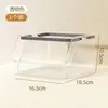 Caja de almacenamiento de escritorio, cesta de almacenamiento de gran capacidad para snacks y artículos varios, caja de almacenamiento apilable para bolsitas de café y té para escritorio de oficina