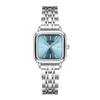Ins Diseño Nicho Reloj Versátil de Moda para Mujer K-Style Simple Elegante Estudiante Banda de Acero Reloj de Cuarzo para Examen