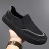 Zapatos de Tela del Viejo Pekín para Hombre 2026 Verano Nuevos Transpirables de Malla Casuales Planos Zapatillas Mocasines Slip-On para Hombre