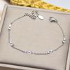 Pulseira Trevo de Quatro Folhas 7mm Madrepérola Natural Dupla Face Pequeno Luxo Leve Moda Simples Cinco Flores Acessórios de Joalheria Feminina
