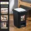 Lixeira para banheiro doméstico, vaso sanitário, grande capacidade, com acionamento por pedal e tampa basculante. Ideal para sala de estar.